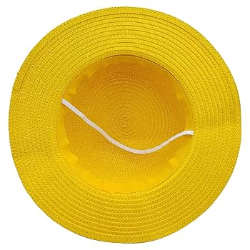 Amazon.com: Straw Hat Halloween Party Yellow Strawhats with